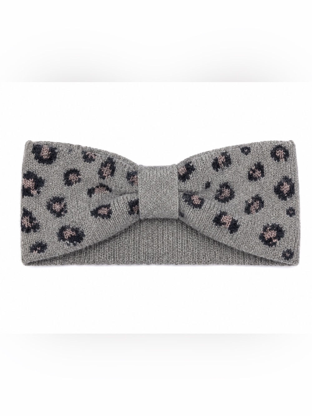 Francesca's Collections Leopard Print Headband - Gray and Pink